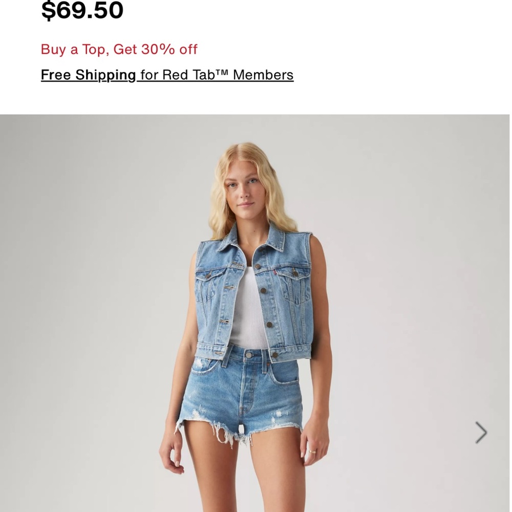 Levi’s 501 High rise Jean Shorts Sz 26